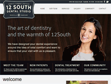 Tablet Screenshot of 12southdentalstudio.com